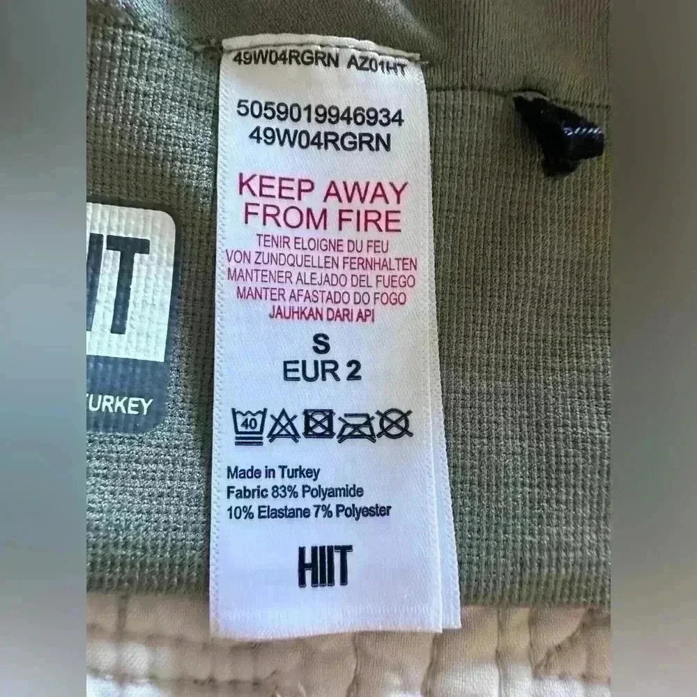 HIIT Size Small Womans Olive Green and Grey Sports Bra Active Comfotable Workout - Picture 4 of 6